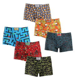 6PACK Boxershorts för herrar Styx art classic rubber multicolour (6Q12697124)