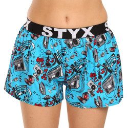 Damshorts Styx konst sport gummi musik (T1558)