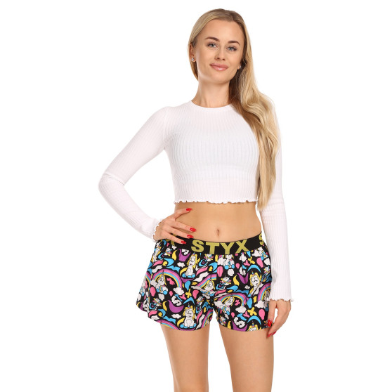 Damshorts Styx art sport gummi enhörning (T1158)