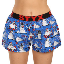 Damshorts Styx art sports gummi jul snögubbar (T1751)