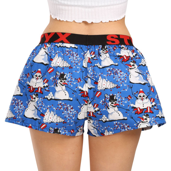 Damshorts Styx art sports gummi jul snögubbar (T1751)