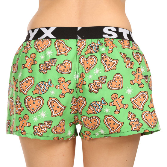 Damshorts Styx konst sport gummi jul pepparkaka (T1753)