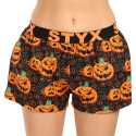 Damshorts Styx konst sport gummi Halloween pumpa (T1755)