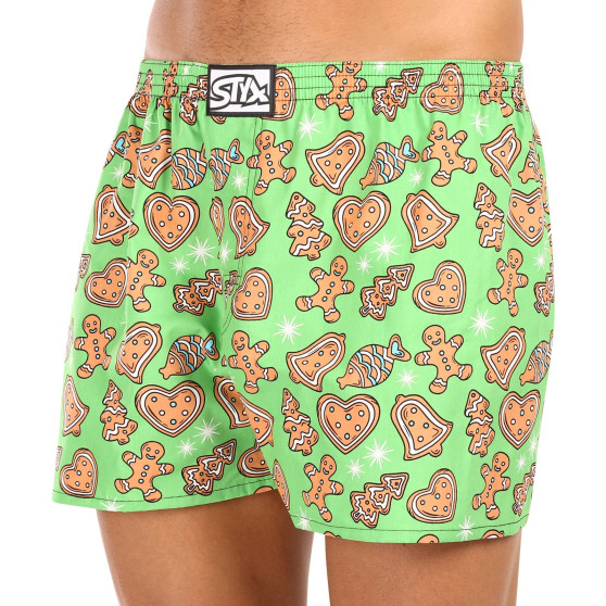 Boxershorts för herrar Styx art klassiskt gummi överdimensionerat christmas gingerbread (E1753)