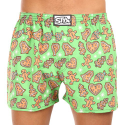 Boxershorts för herrar Styx art klassiskt gummi överdimensionerat christmas gingerbread (E1753)