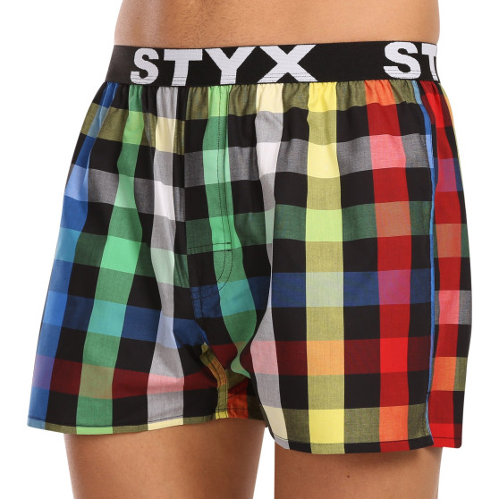 Boxershorts för herrar Styx sport elastisk flerfärgad (B1012)