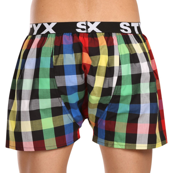 Boxershorts för herrar Styx sport elastisk flerfärgad (B1012)