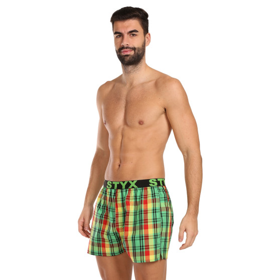 Boxershorts för herrar Styx sport elastisk flerfärgad (B1018)