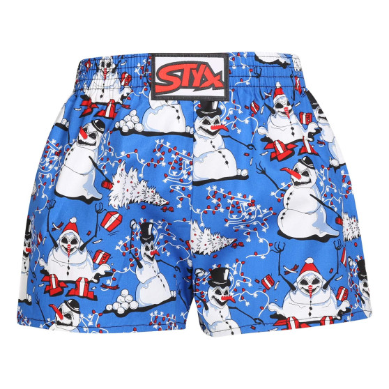 Barnshorts Styx art classic rubber christmas snowmen (J1751)