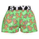 Barn shorts Styx konst sport gummi jul pepparkaka (BJ1753)