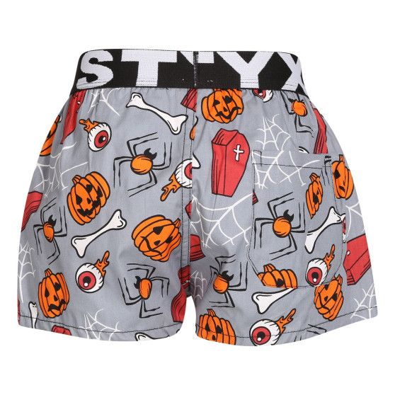 Barn shorts Styx konst sport gummi Halloween kistor (BJ1752)