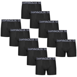 10PACK Boxershorts för herrar Gianvaglia svart (023)