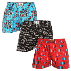 3PACK Boxershorts för herrar Styx art classic rubber flerfärgad (3A15829)