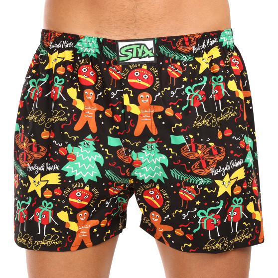 3PACK Boxershorts för herrar Styx art classic rubber flerfärgad (3A17134)