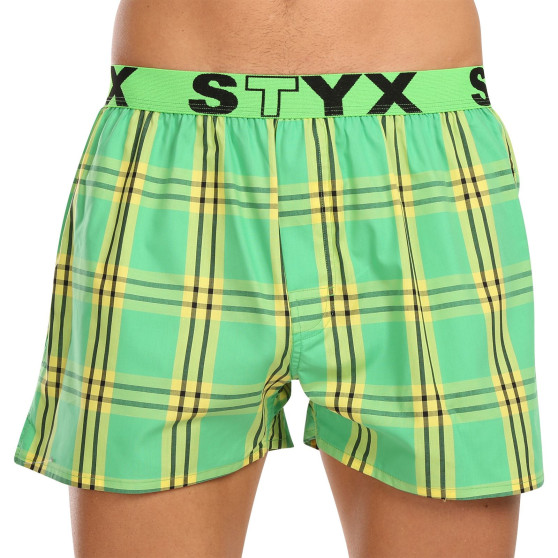 3PACK Boxershorts för herrar Styx sport elastisk flerfärgad (3B11123)