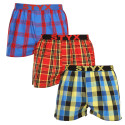 3PACK Boxershorts för herrar Styx sport elastisk flerfärgad (3B11456)