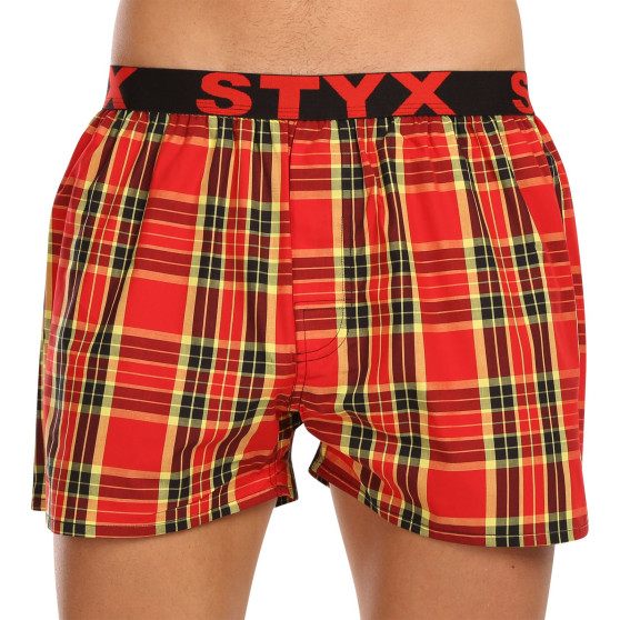 3PACK Boxershorts för herrar Styx sport elastisk flerfärgad (3B11456)