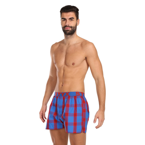 3PACK Boxershorts för herrar Styx sport elastisk flerfärgad (3B11456)