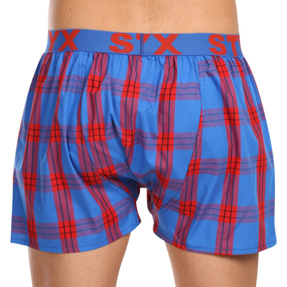 3PACK Boxershorts för herrar Styx sport elastisk flerfärgad (3B11456)