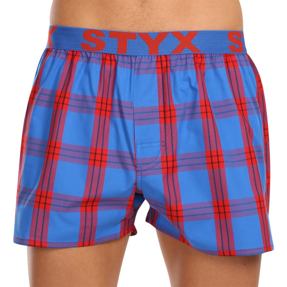 5PACK Boxershorts för herrar Styx sport elastisk flerfärgad (5B1167890)