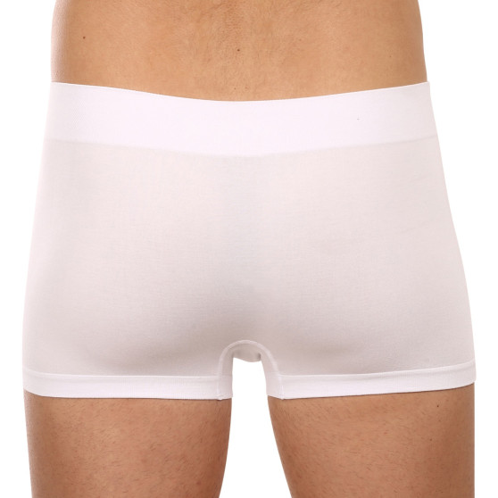 Boxershorts för män Gino sömlös bambu vit (53005)