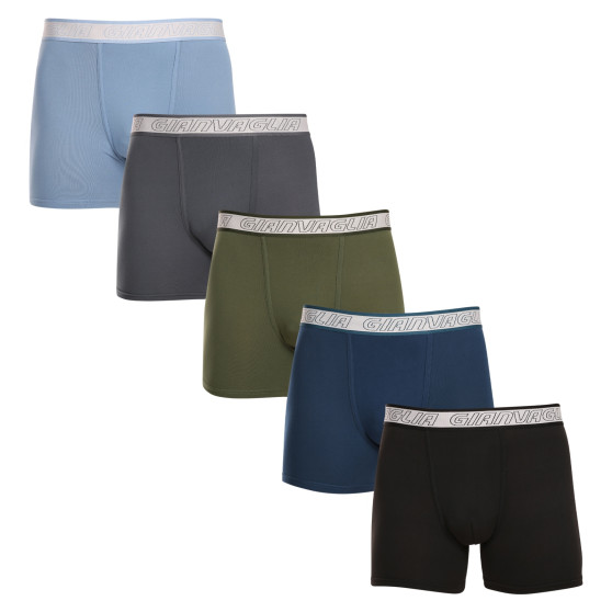 5PACK Boxershorts för herrar Gianvaglia multicolour (GVG-5013)