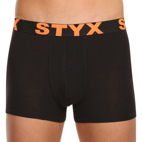 10PACK Boxershorts för herrar Styx sport elastisk svart (10G9601)