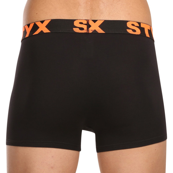 10PACK Boxershorts för herrar Styx sport elastisk svart (10G9601)