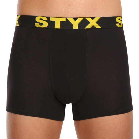 10PACK Boxershorts för herrar Styx sport elastisk svart (10G9601)