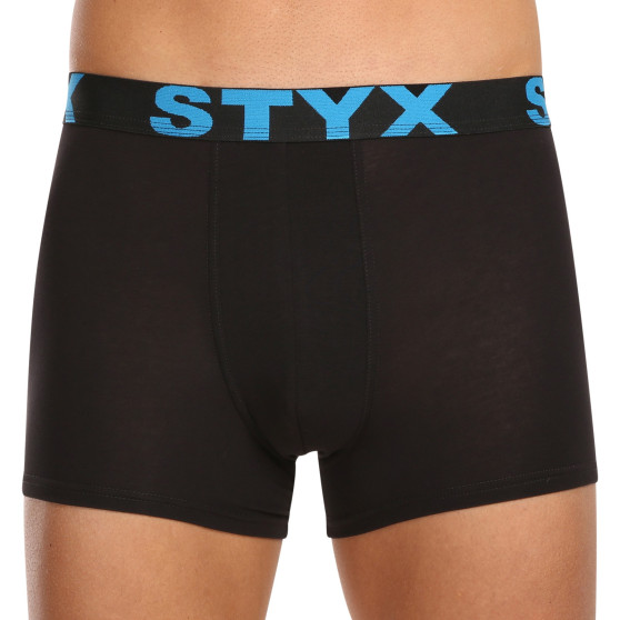 10PACK Boxershorts för herrar Styx sport elastisk svart (10G9601)