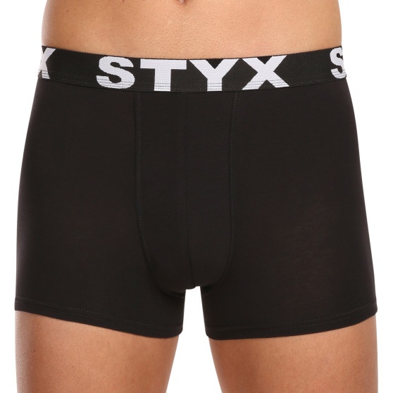 10PACK Boxershorts för herrar Styx sport elastisk svart (10G9601)