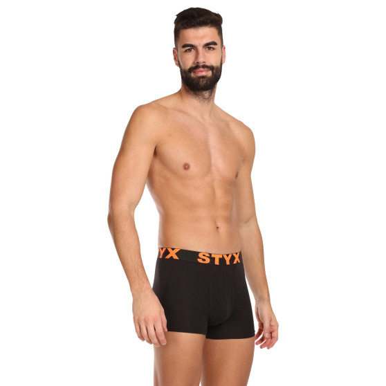 10PACK Boxershorts för herrar Styx sport elastisk svart (10G9601)