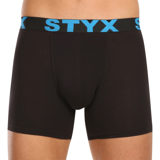 10PACK herr boxershorts Styx lång sport elastisk svart (10U9601)