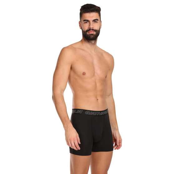 5PACK Boxershorts för herrar Gianvaglia svart (GVG-5015)