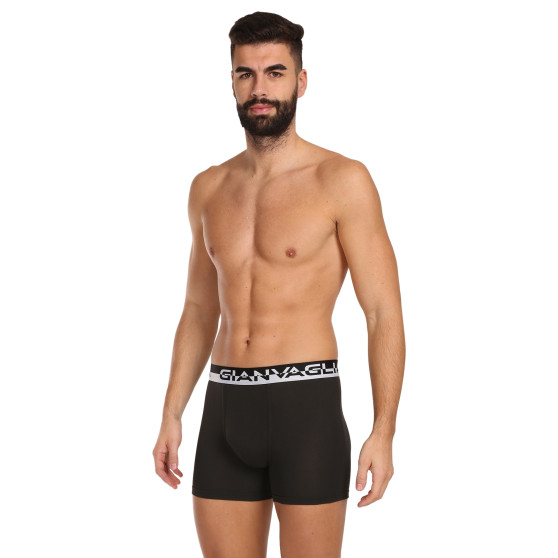 10PACK Boxershorts för herrar Gianvaglia svart (GVG-5012)