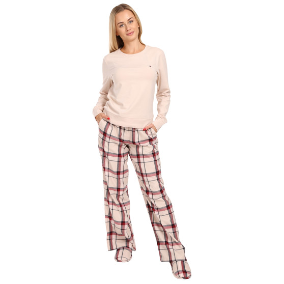 Dampyjamas Tommy Hilfiger med tofflor multicolour i presentförpackning (UW0UW04853 0TA)