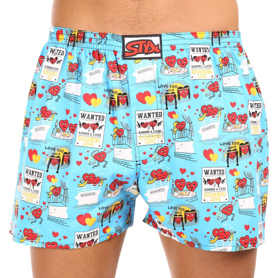 Boxershorts för herrar Styx konst klassiskt gummi överdimensionerad Valentine's Day par (E1756)