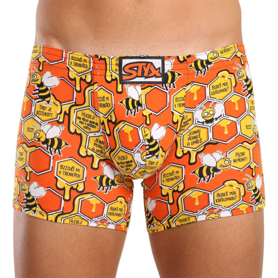 3PACK Boxershorts för herrar Styx lång art classic rubber multicolour (3F12914)