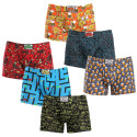 6PACK Boxershorts för herrar Styx lång art classic rubber multicolour (6F12697124)