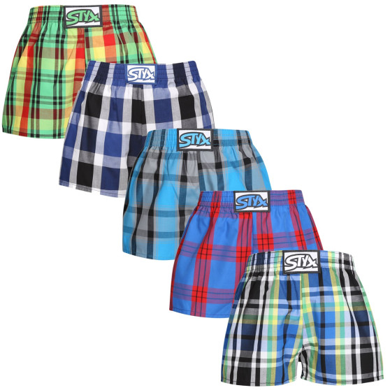 5PACK barnshorts Styx klassisk resår flerfärgad (5J1167890)