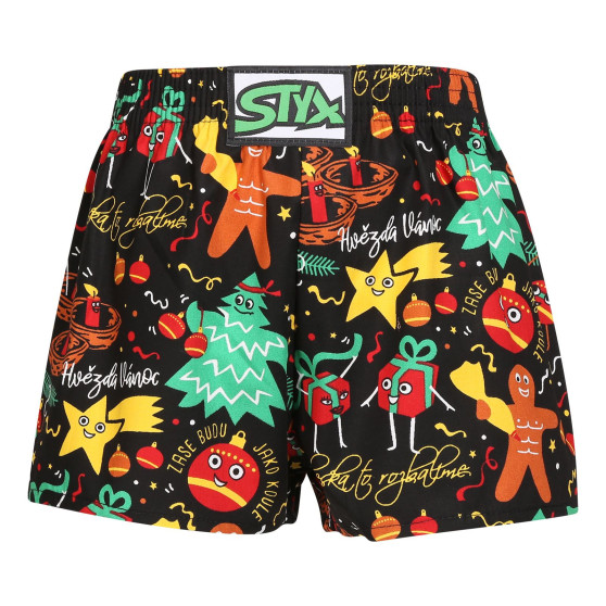 3PACK shorts för barn Styx art classic rubber flerfärgad (3J17134)