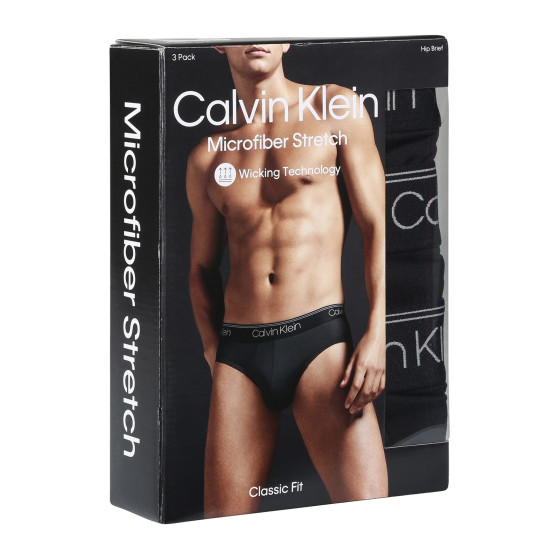 3PACK herrkalsonger Calvin Klein svart (NB2568A-UB1)