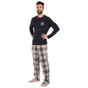 Herrpyjamas Tommy Hilfiger med tofflor multicolour i presentförpackning (UM0UM02989 0S1)