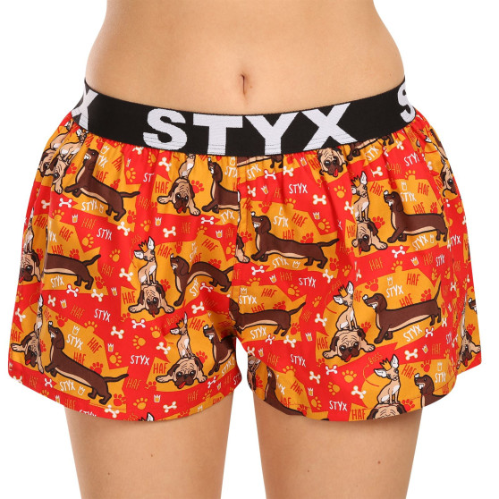 3PACK damshorts Styx art sports gummi flerfärgad (3T15245)