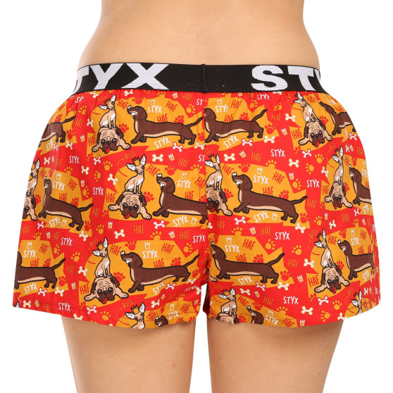 3PACK damshorts Styx art sports gummi flerfärgad (3T15245)