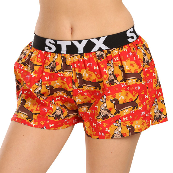 3PACK damshorts Styx art sports gummi flerfärgad (3T15245)