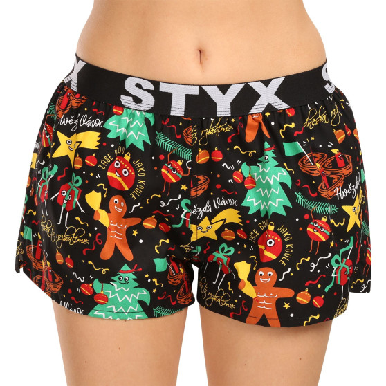 3PACK damshorts Styx art sports gummi flerfärgad (3T17134)