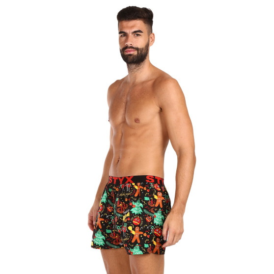 3PACK Boxershorts för herrar Styx art sports gummi flerfärgad (3B17134)