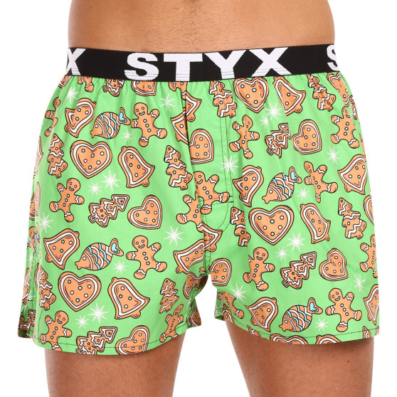 3PACK Boxershorts för herrar Styx art sports gummi flerfärgad (3B17134)