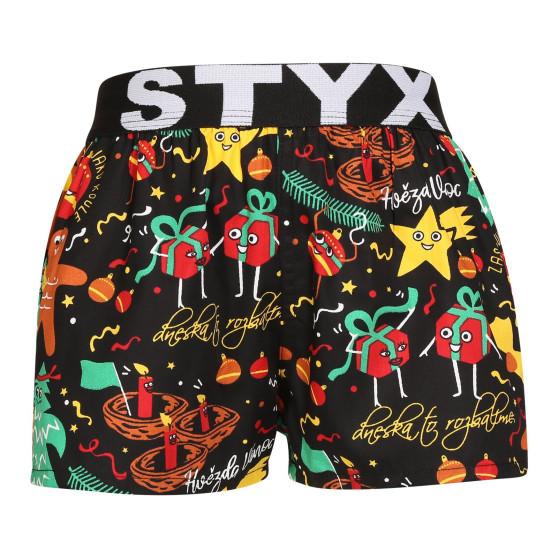 3PACK shorts för barn Styx art sports gummi flerfärgad (3BJ17134)